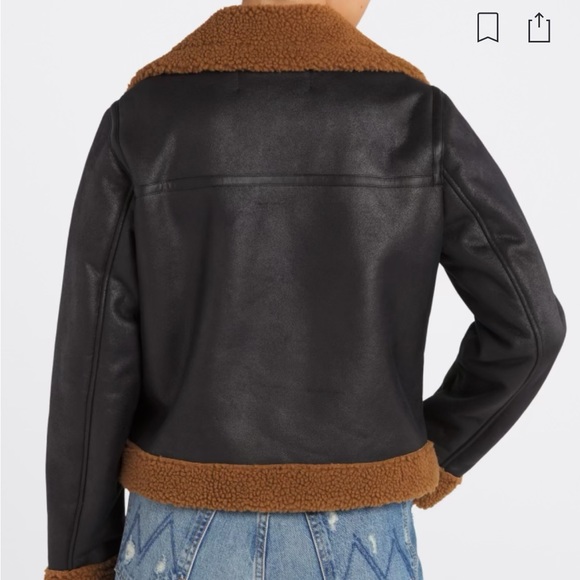 Coated Jacket w/Teddy Trim - Picture 3 of 14